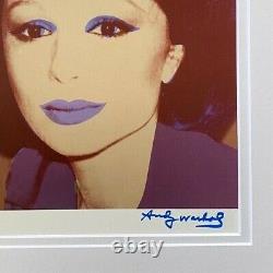 Andy Warhol + Rare 1984 Signed Farah Dibah Print Matted To Be Framed 11x14