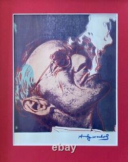 Andy Warhol + Rare 1984 Signed + Hermann Hesse Print Matted To Be Framed 11x14