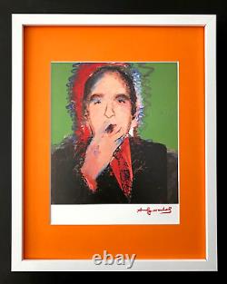 Andy Warhol + Rare 1984 Signed Ivan Karp Print Matted And Framed