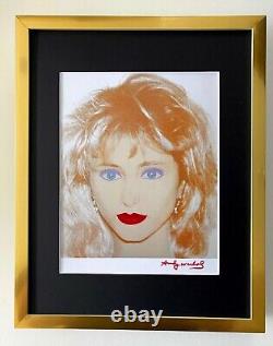 Andy Warhol + Rare 1984 Signed Marie Chantal Print Matted 11x14 + List $449=