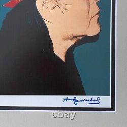 Andy Warhol + Rare 1984 Signed + R. C. Gorman + Print Matted 11x14 + List 549=