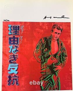 Andy Warhol Rebel Without a Cause, Original Hand Signed Print with COA