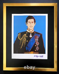 Andy Warhol + Signed 1984 King Charles III Print Mounted & Framed + Buy It Now