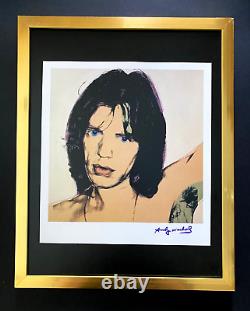Andy Warhol + Signed 1984 Mick Jagger Print Mounted & Framed + Buy It Now
