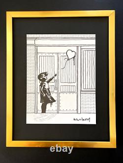 Banksy + Signed Girl With Balloon Print Framed + Buy It Now