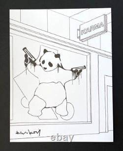 Banksy + Signed Panda Print Framed + Buy It Now