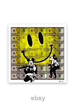 Chris Boyle Art Print'Conflict smile' Smiley Banksy Painters Edition 19/25