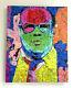 Chris Farley Mixed Abstract Pop Art Painting Print On Canvas Snl Nyc Artwork