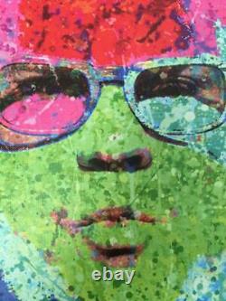 Chris Farley Mixed Abstract Pop Art Painting Print on Canvas SNL NYC Artwork
