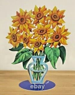 DAVID GERSTEIN Pop art Metal Large Sunflowers sculpture