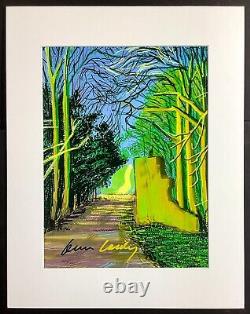 DAVID HOCKNEY 11x14 Matted Print FRAME READY Hand Signed Signature