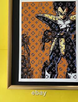 DEATH NYC Hand Signed LARGE Print Framed 16x20in COA DRAGON BALL Pop Art @