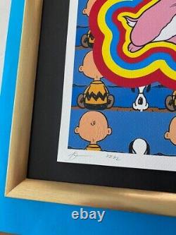 DEATH NYC Hand Signed LARGE Print Framed 16x20in COA POP ART SNOOPY RABBITS BUY