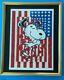 Death Nyc Hand Signed Large Print Framed 16x20in Coa Snoopy Jasper Johns Pop Art