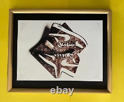 DEATH NYC Hand Signed LARGE Print Framed 16x20in NIKE AIR VUITTON Pop Art @