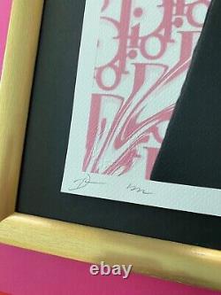 DEATH NYC Hand Signed LG Print Framed 16x20in COA Kim Kardashian Pop Art X/100
