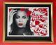 Death Nyc Signed Large 16x20in Framed Zoe Saldana Graffiti Pop Art Chanel