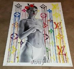 DEATH NYC ltd ed signed LG street art print 45x32cm supermodel bella hadid COA