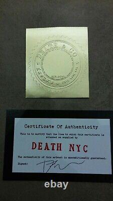 DEATH NYC ltd signed LG pop art print 45x32cm Queen Elizabeth Roy Lichtenstein