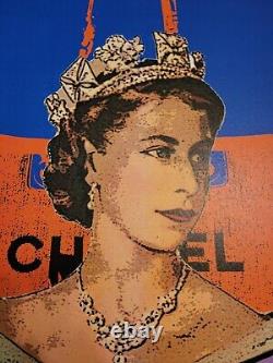 Death NYC 19x13 Signed Graffiti Pop Art. Queen Chanel Bust. 2017. AP. New