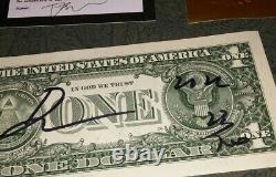Death NYC US Money currency DOLLAR bill $1 Signed Art banksy monkey dj bank note