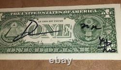 Death NYC ltd US Currency DOLLAR $1 Signed Graffiti Art Banksy Warhol Bank Note