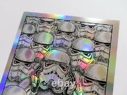 Emek StonedTrooper Fullsize Foil 18x24 Art Print #/40 Stoned Trooper Star Wars