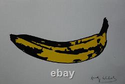 Fine Limited edition Pop Art Silkscreen, Banana, signed Andy Warhol