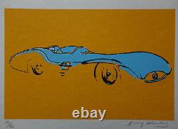 Fine Limited edition Pop Art Silkscreen, Car, signed Andy Warhol