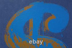 Fine Limited edition Pop Art Silkscreen, Dollar Sign, signed Andy Warhol