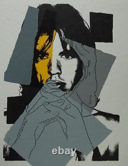 Fine Limited edition Pop Art Silkscreen, Mick Jagger, signed Andy Warhol