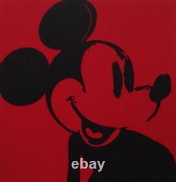 Fine Limited edition Pop Art Silkscreen, Mickey Mouse, signed Andy Warhol