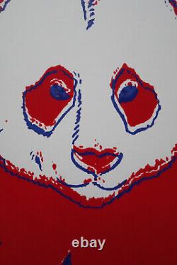Fine Limited edition Pop Art Silkscreen, Panda, signed Andy Warhol