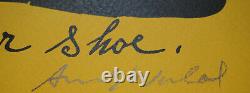 Fine Limited edition Pop Art Silkscreen, Shoe, signed Andy Warhol