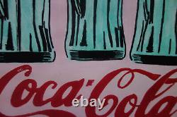 Fine unique painting Pop art Coca Cola bottles, signed Andy Warhol, w COA