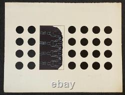 Harvey Daniels Black Dots 1965 Pop Art Original Signed Lithograph