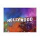 Hollywood Hills Sign Canvas Wall Art Pop Art By Stephen Chambers