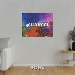 Hollywood Hills Sign Canvas Wall Art Pop Art by Stephen Chambers