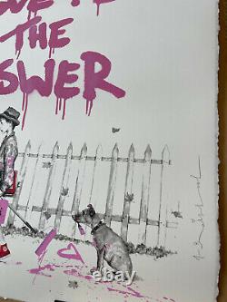 I'm Yours Love is the Answer PINK version Mr. Brainwash POP ART print Rockwell