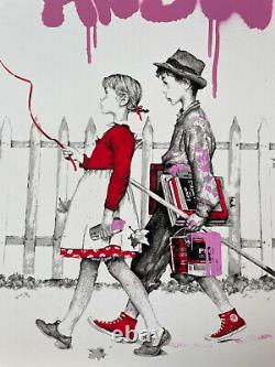 I'm Yours Love is the Answer PINK version Mr. Brainwash POP ART print Rockwell