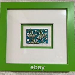 James Rizzi UNEXPECTED COMPANY 3D POP Art Signed Framed ED350 2002