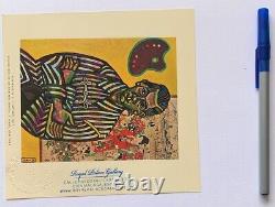 Joan Miro Print, Portrait of Juanita Obredor Original Hand Signed Art & COA