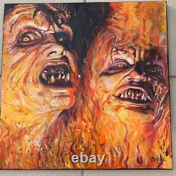 Joker Family Heath Ledger Joaquin Phoenix 18x24 Pop Art Painting Chris Cargill