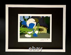 KAWS Smurfs Pop Art Print Signed Mounted and Framed Buy it Now