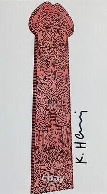 KEITH HARING 11x14 inch Matted Print FRAME READY Hand Signed Signature