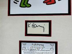 Keith Haring Signed Autograph ART Display Museum Quality Custom Framed JSA LOA