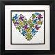 Keith Haring Untitled, 1985 Heart Custom Framed Pop Art Plate Signed Love