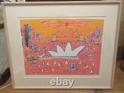 Ken Done'Sydney Opera House' Screen Printing Art Signed Framed ED99 1994