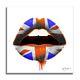 Kiss Uk Lips Flag Print Limited Edition On Canvas Signed, Coa, Pop Art