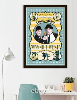 Laurel & Hardy Way Out West 27x40 Pop Art Movie Poster Ltd. Ed. Print Signed